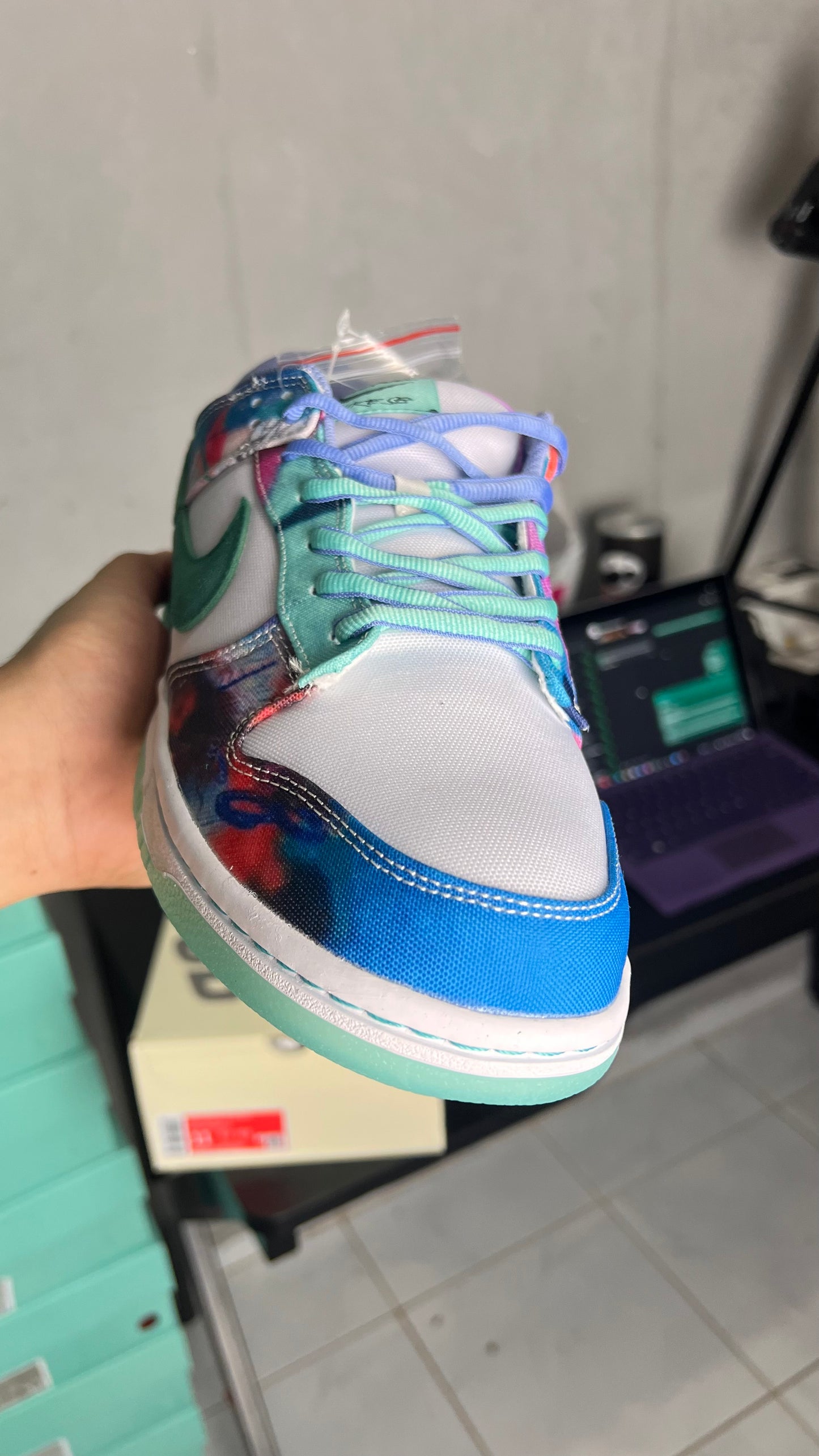 Dunk low aqua future